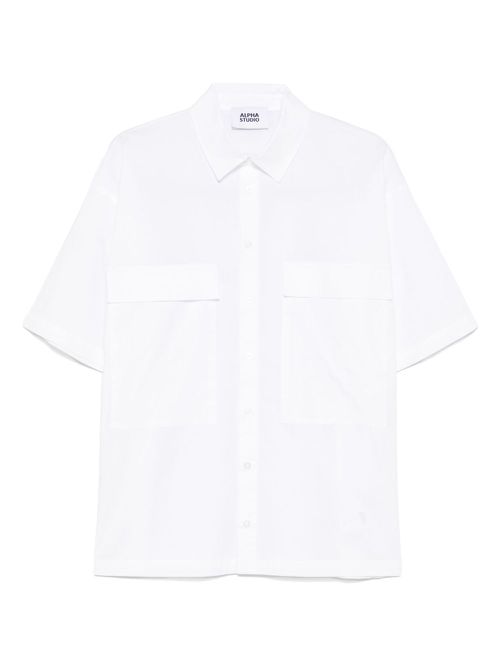 ALPHA STUDIO poplin shirt - White