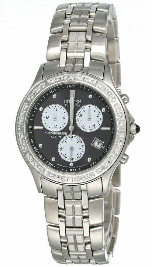 CITIZEN Eco-Drive Black Dial SS Men's Watch BL7160-53E