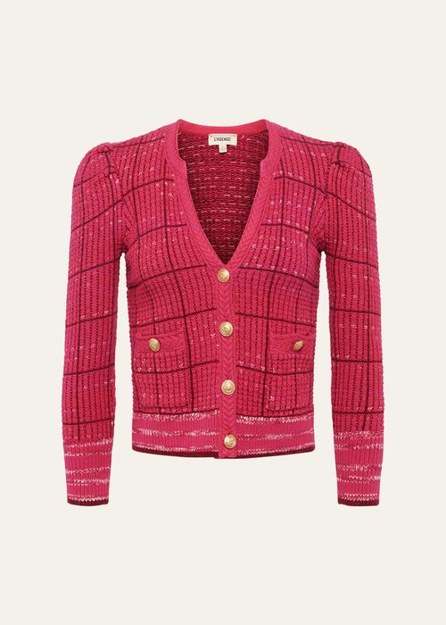Jenni Knit Three-Quarter Sleeve Cardigan