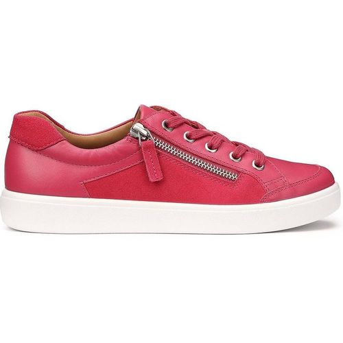 Hotter Women's Extra Wide 'Chase II' Trainers Flat in Bright Pink