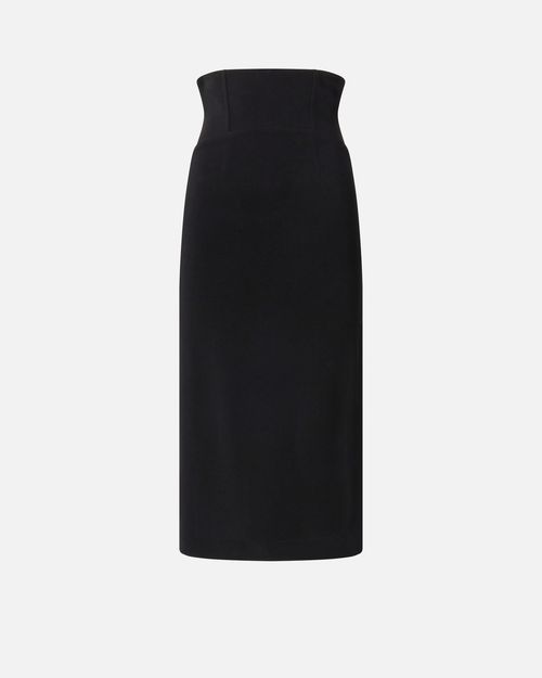 Midi skirt with bustier waist