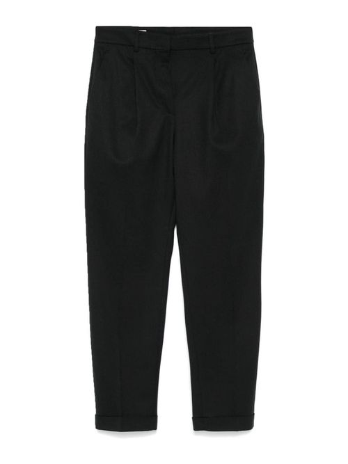 Tapered pants in mixed wool