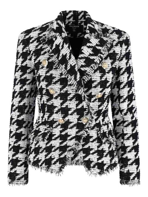 Blazer Doppiopetto In Tweed