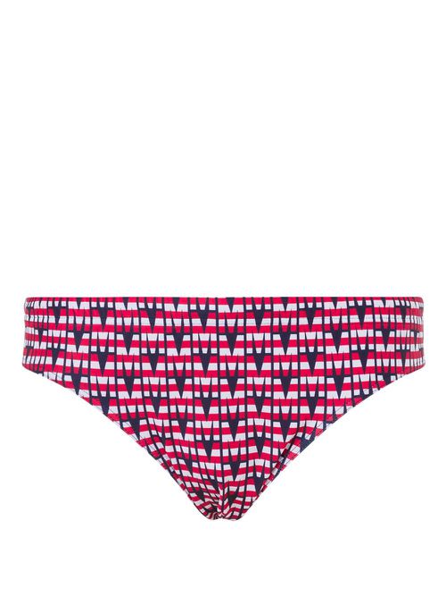 Patterned swim briefs - Red