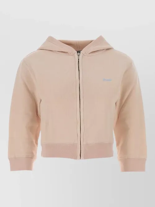 Prada - cotton hooded sweatshirt ribbed cuffs he