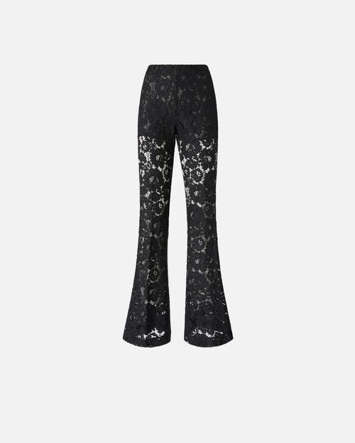 Flared lace trousers - 36