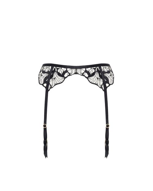 Bluebella Kalmia Garter Belt Black/Sheer