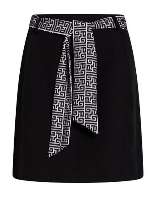 Woman Mini skirt Black Size 6 Polyester, Elastane
