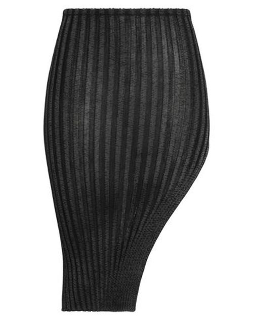 Woman Midi skirt Black Size M/L Textile fibers