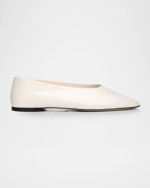 Slip Leather Ballerina Flats
