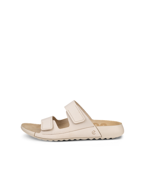 Cozmo - Women's Nubuck Two - Strap Sandal - Beige