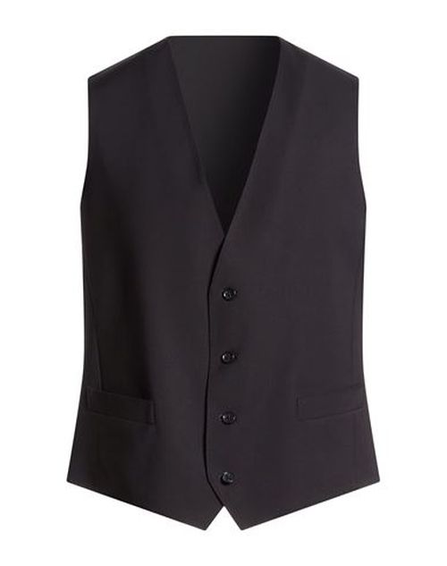 Man Tailored Vest Midnight blue Size 36 Virgin Wool, Elastane
