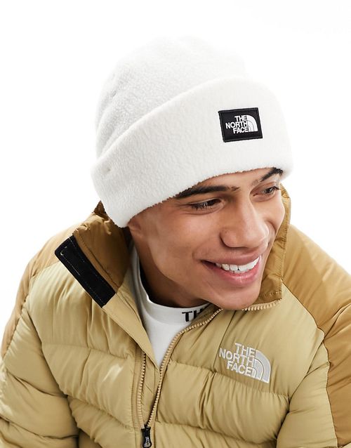 Box logo beanie in off white