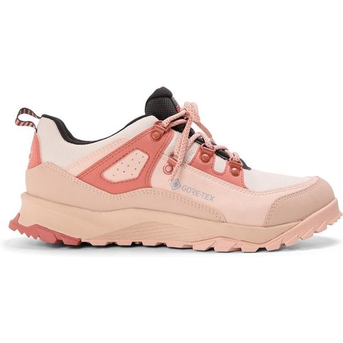 Timberland Womens Lincoln Peak Low Lace Up GorE-Tex Hiking in Med Red Suede