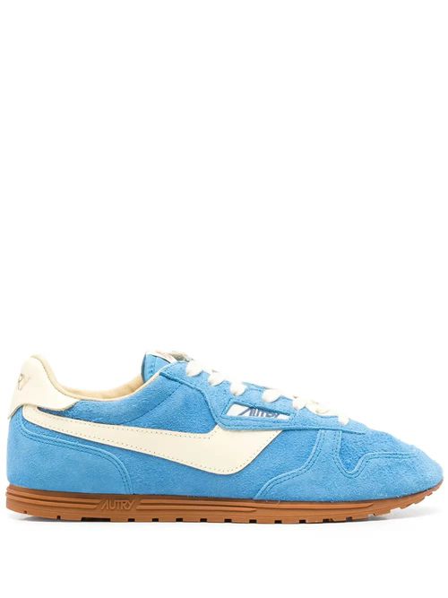 Windspin Sneakers In Suede And Kyoto Leather And Rutabaga