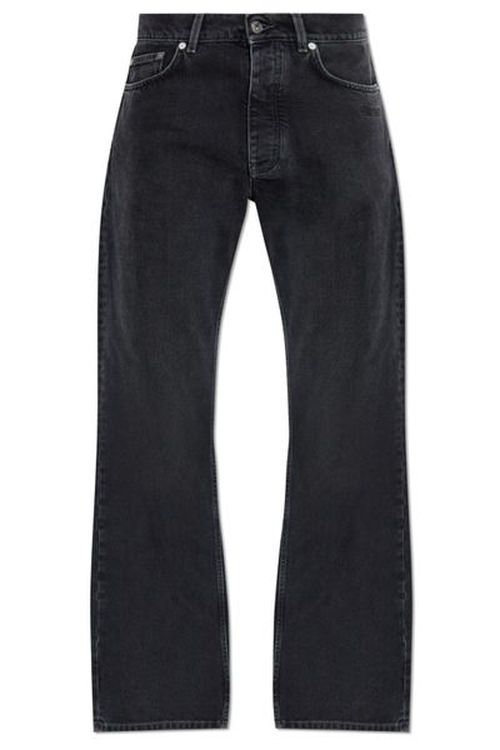 Off-White Logo Embroidered Straight Leg Jeans