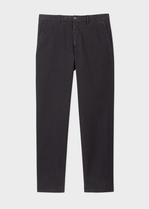 Black Mid-Fit 'Broad Stripe Zebra' Chinos