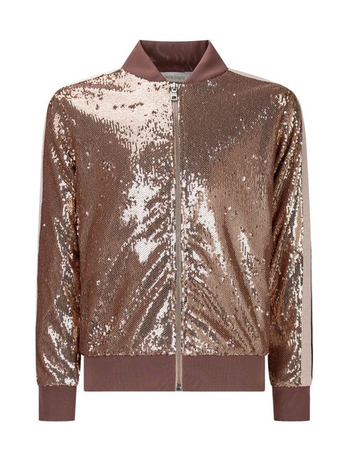 Kids Brown Embellished Sweatshirt