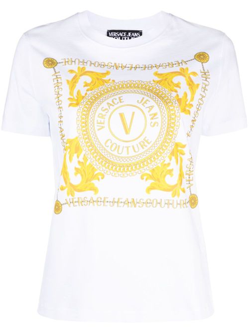 Logo Couture print T-shirt - White