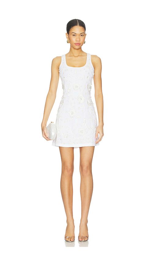 Waimari Ambar Mini Dress in Cream. M. Also in L