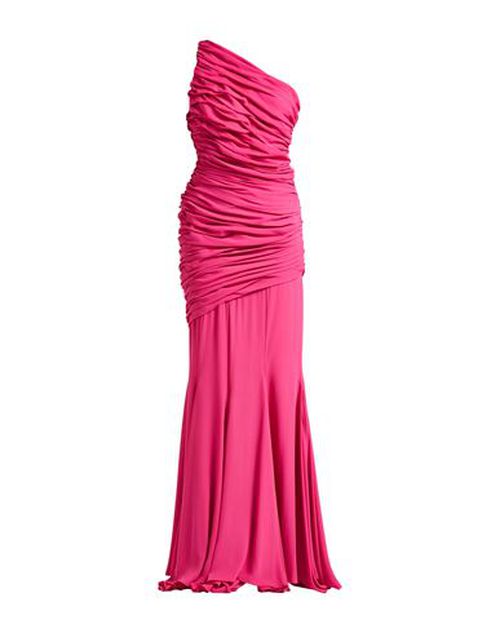 Woman Maxi dress Fuchsia Size 4 PES