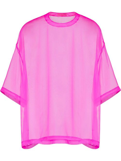 Valentino Garavani crew neck chiffon top - Pink