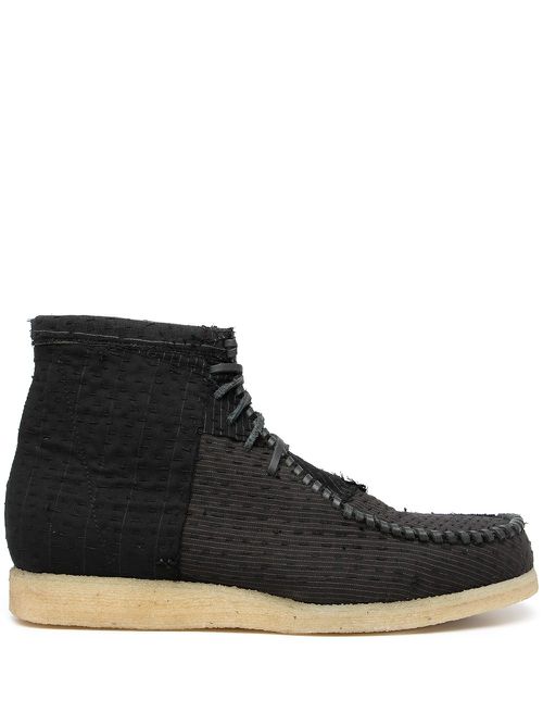 Lace-up desert boots - Black