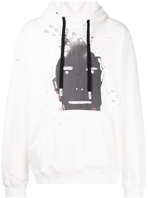 Blowing Up Growing Up cotton hoodie - White