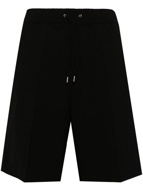 Drawstring cotton shorts - Black
