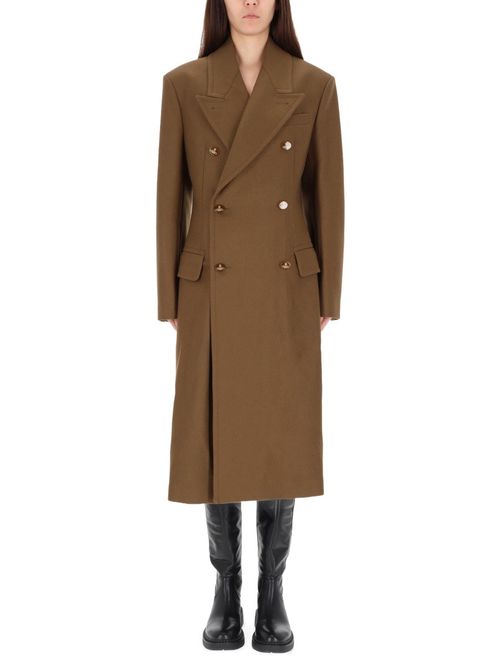 Double-breasted Wool and Cashmere Coat