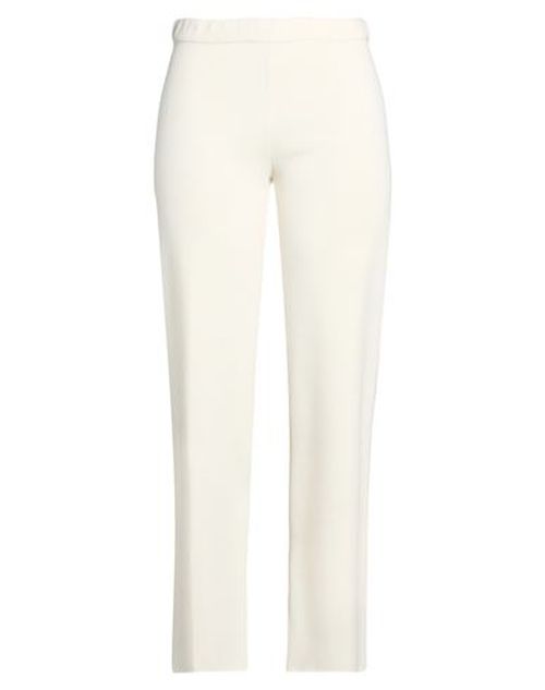 Woman Pants Ivory Size 6 Merino Wool, Acrylic