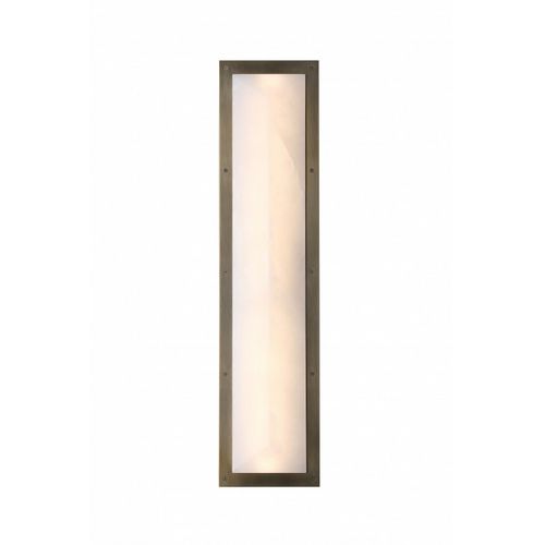 Alabaster Aged Brass LED Wall Sconce from the Sedona Collection