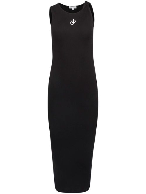 Anchor midi dress - Black