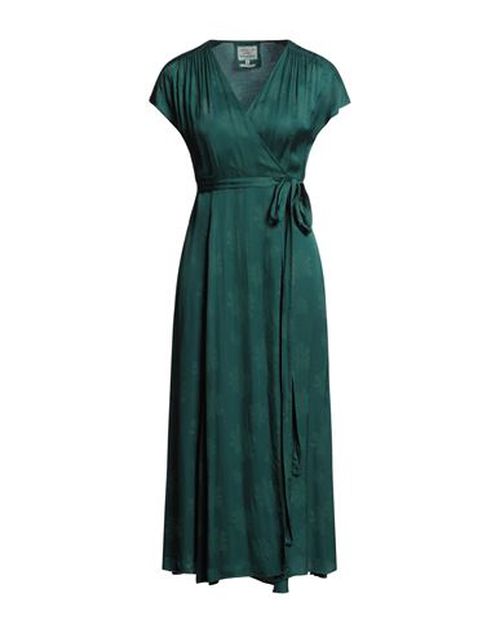 Alessia Santi Woman Midi dress Emerald green Size 4 Viscose