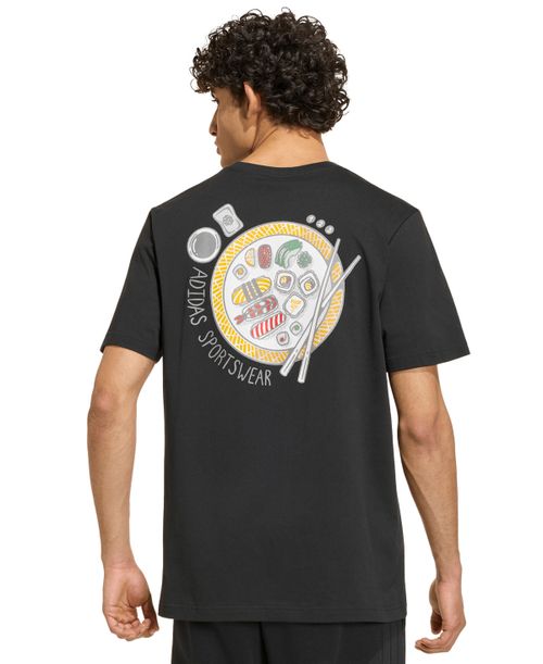 Men's Sushi Logo Graphic Crewneck T-Shirt - Black