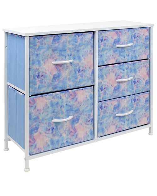 Tie-Dye Dresser With 5 Drawers