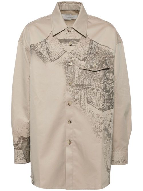 Trompe Loeil shirt - Neutrals