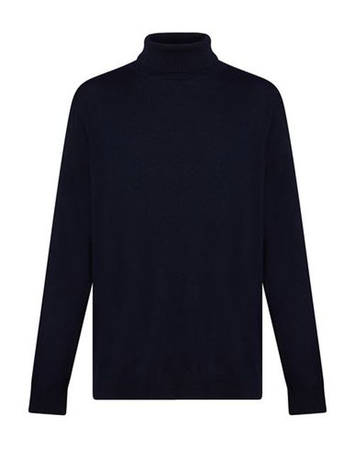 Man Turtleneck Midnight blue Size 36 Polyamide, Wool, Viscose, Cashmere