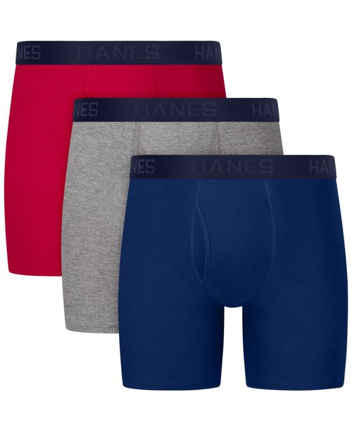Men's Ultimate Comfort Blend Boxer Briefs, 3-Pack - Assorted Colors