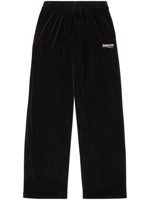 Logo embroidered track pants