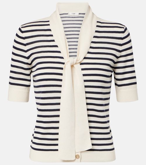 The Sailor striped tie-neck sweater