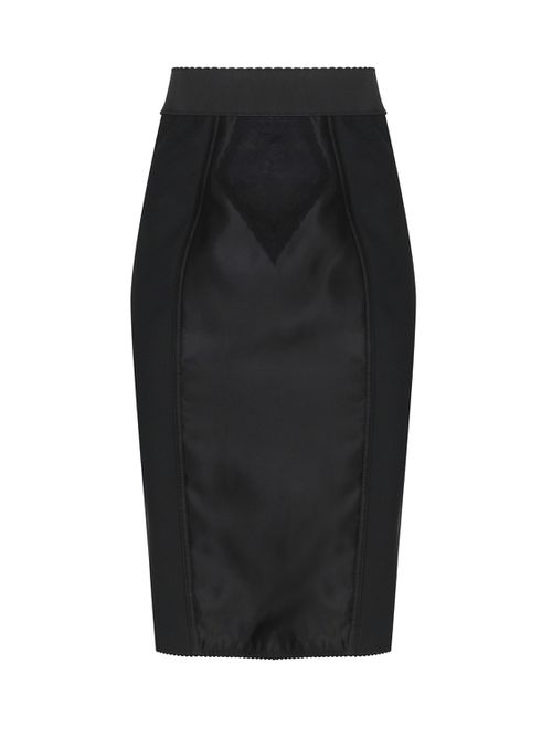 Marquisette And Satin Corsetry Skirt