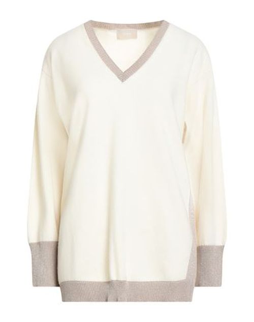Woman Sweater Cream Size L Wool, Cashmere, Viscose, Polyester