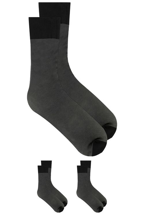 SWEDISH STOCKINGS Elin Premium Knee High 2-Pack Socks in Black - Black. a