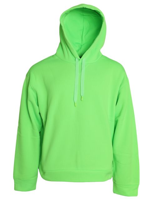 Neon Polyester Hoodie — Green