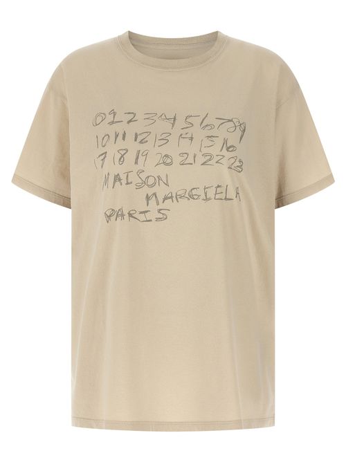 Logo-Printed Cotton T-Shirt — Beige