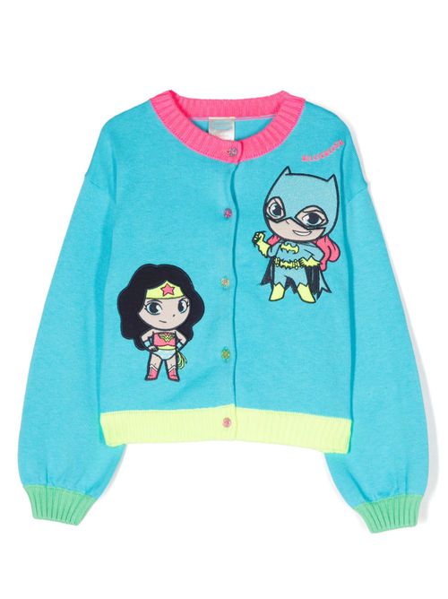 Long-sleeve knitted jacket - Blue
