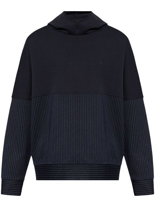 Colour-block hoodie - Blue