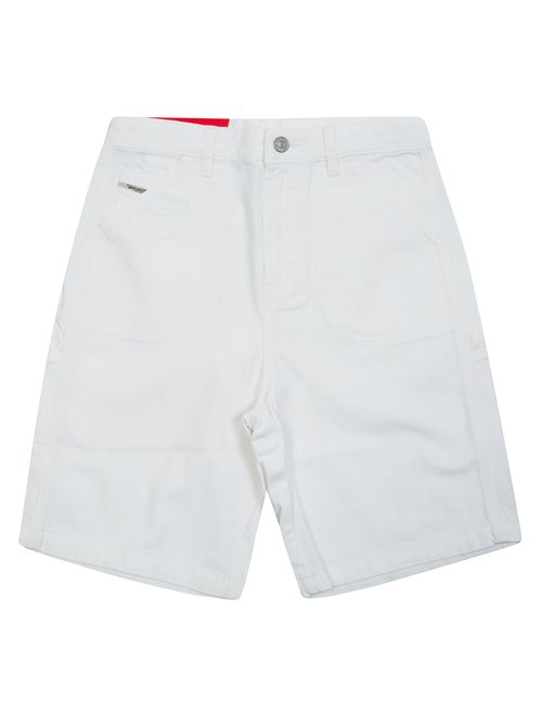 Kids Wide-Leg Drill Bermuda Shorts