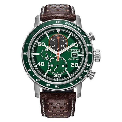 Brycen Chronograph Green Dial Mens Watch CA0851-05X